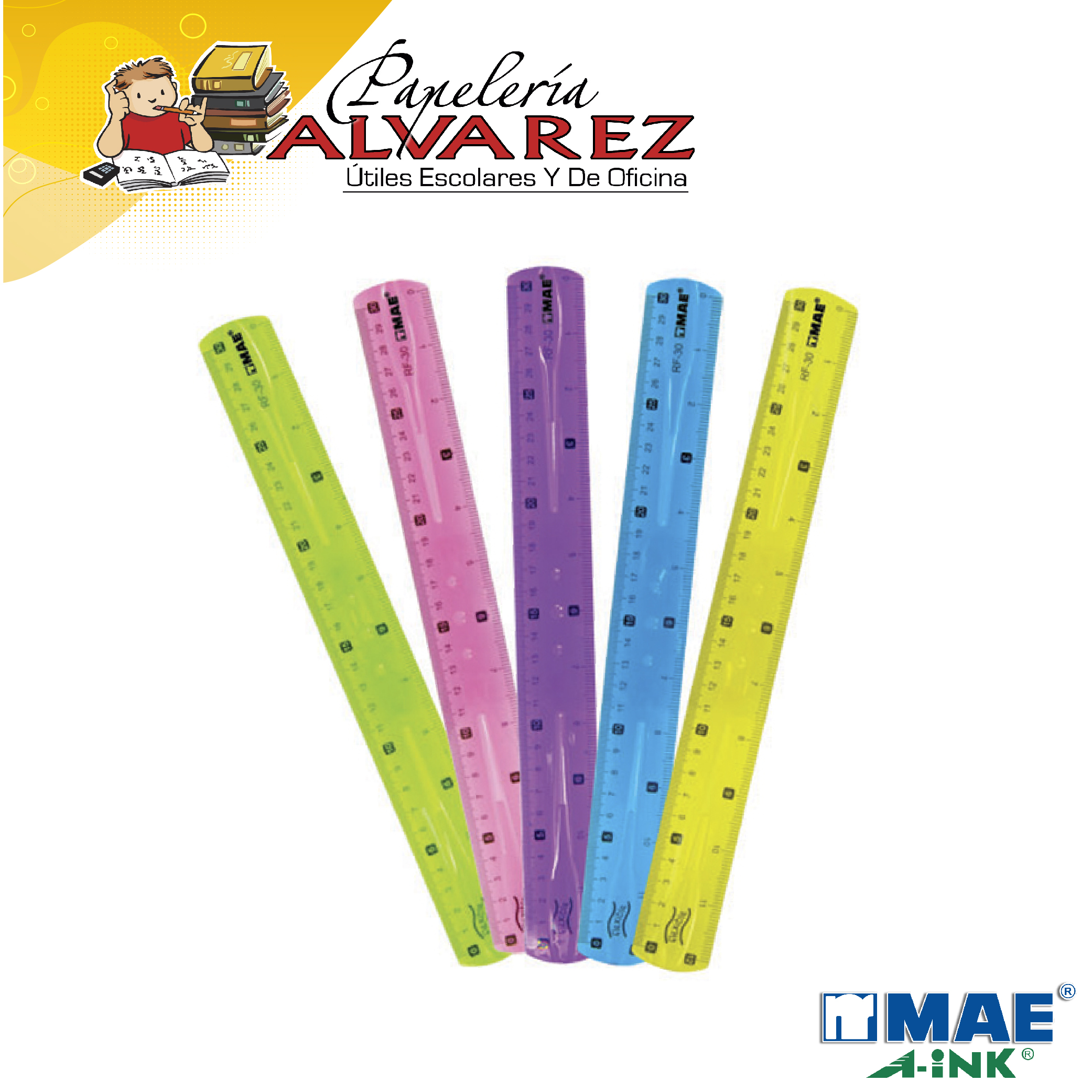 Imagen de REGLA MAE FLEXIBLE 30 CMS