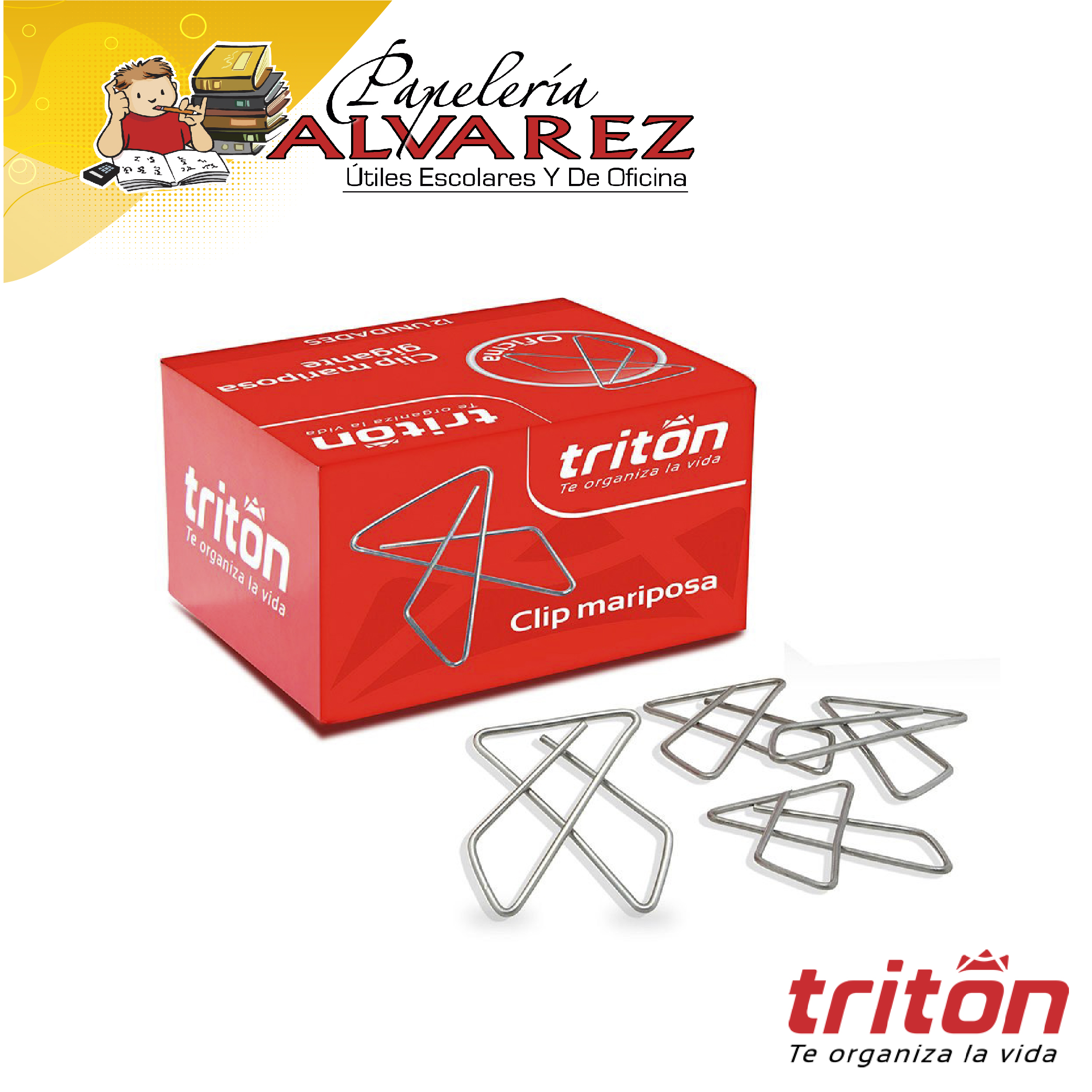 Imagen de CLIP MARIPOSA TRITON X 50 METALICO