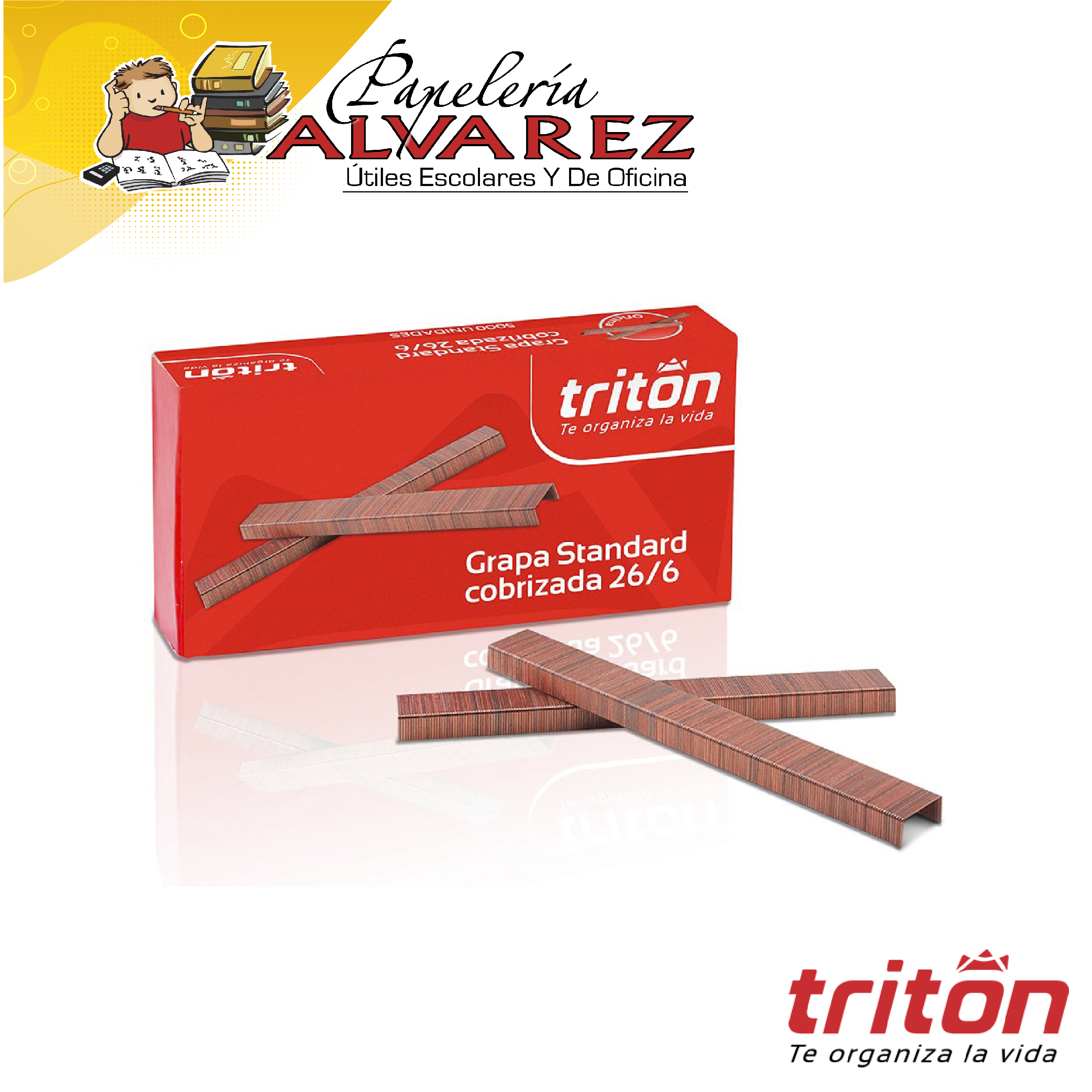 Imagen de GRAPA COSEDORA TRITON COBRIZADO X 5000