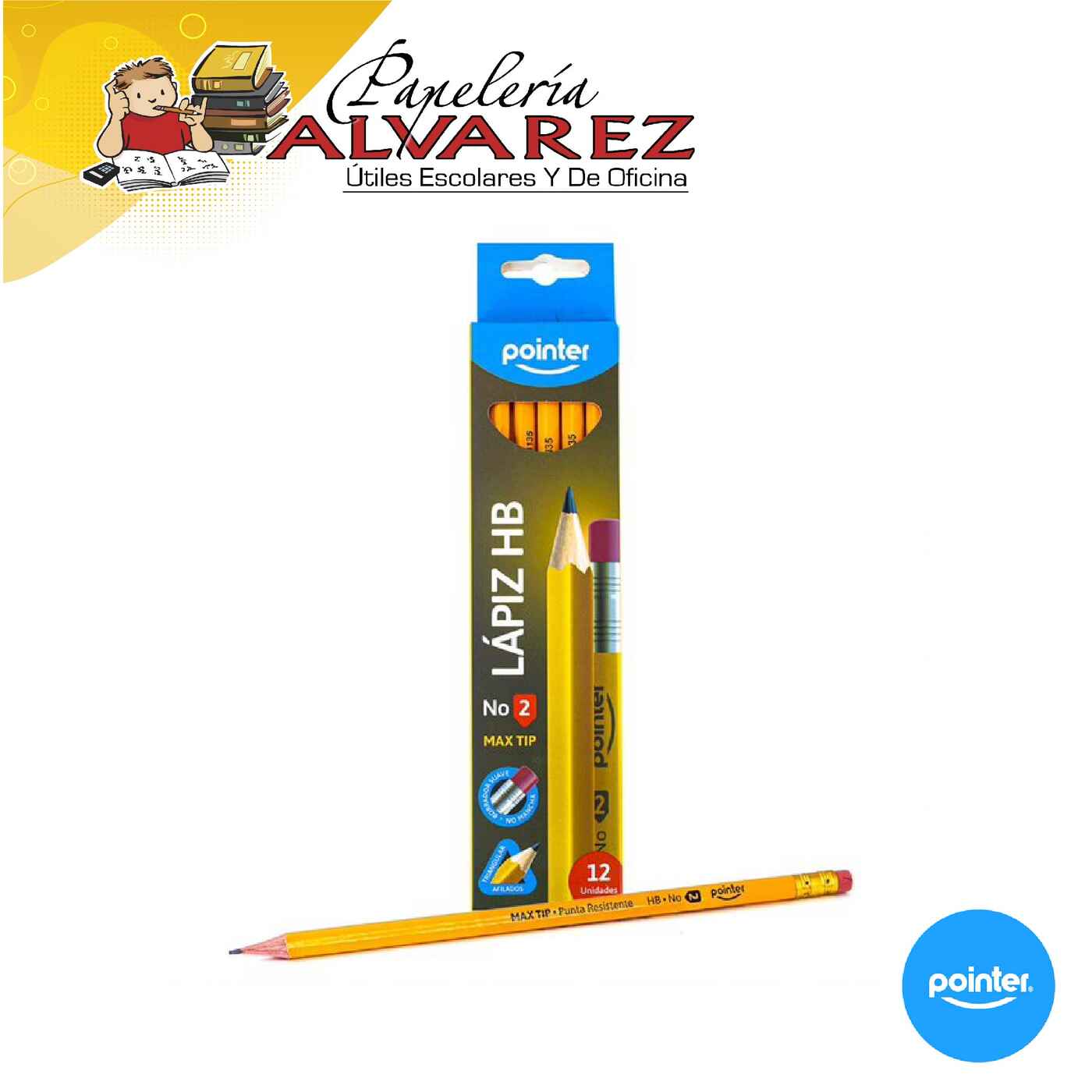 Imagen de LAPIZ POINTER HB N°2 YP-061