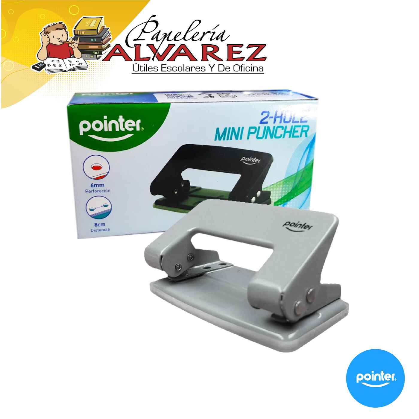 Imagen de PERFORADORA 2 HUECOS POINTER WD202