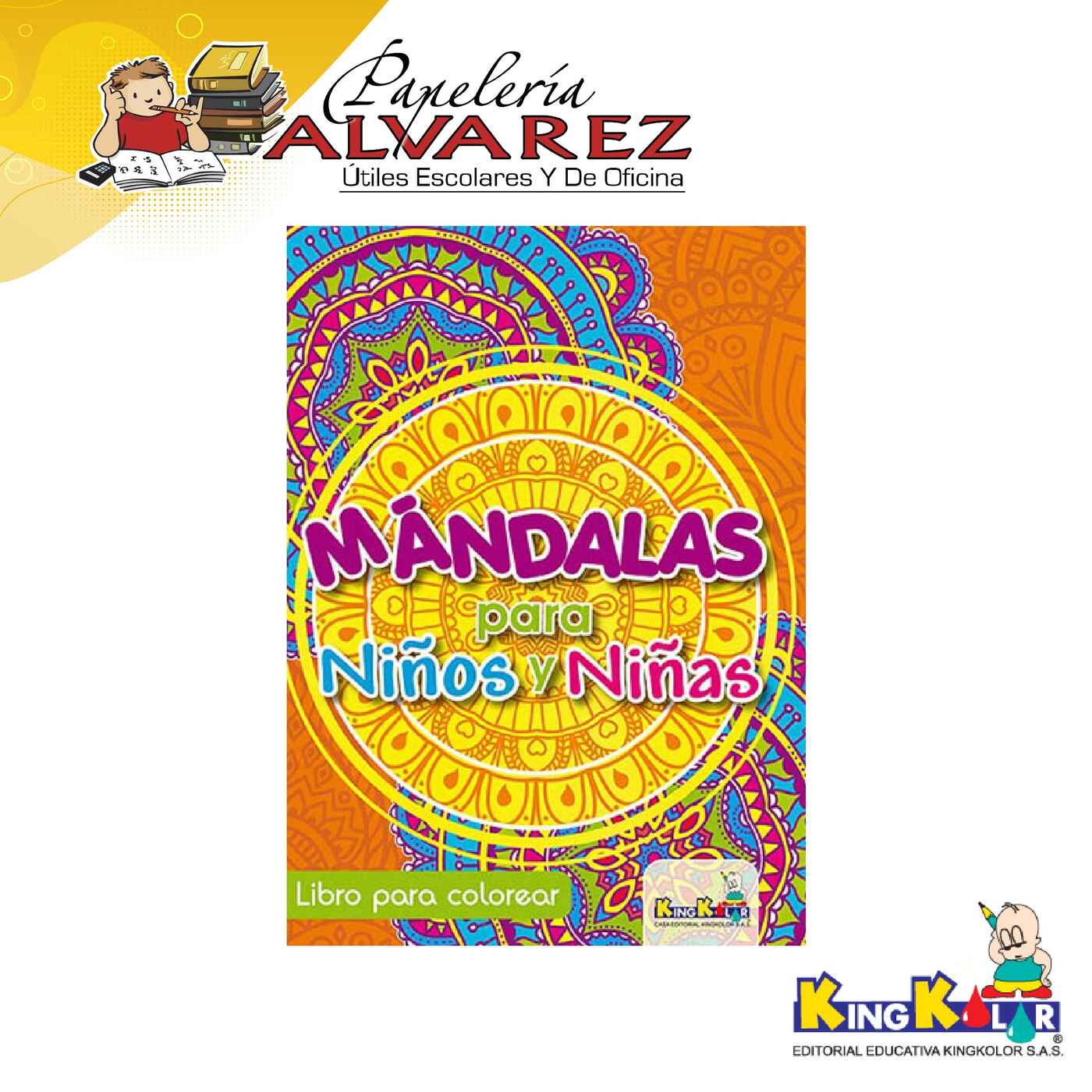 Imagen de LIBRO MEDIA CARTA MANDALAS - NIÑOS Y NIÑAS