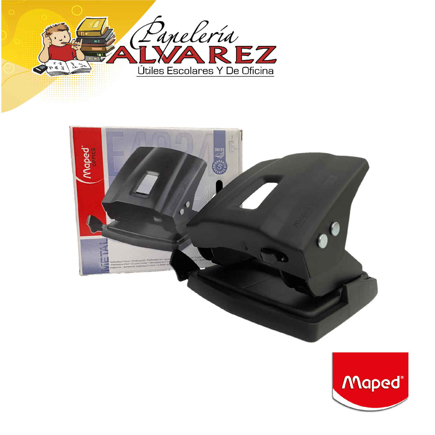 Imagen de PERFORADORA MAPED 30 HOJAS E-403411