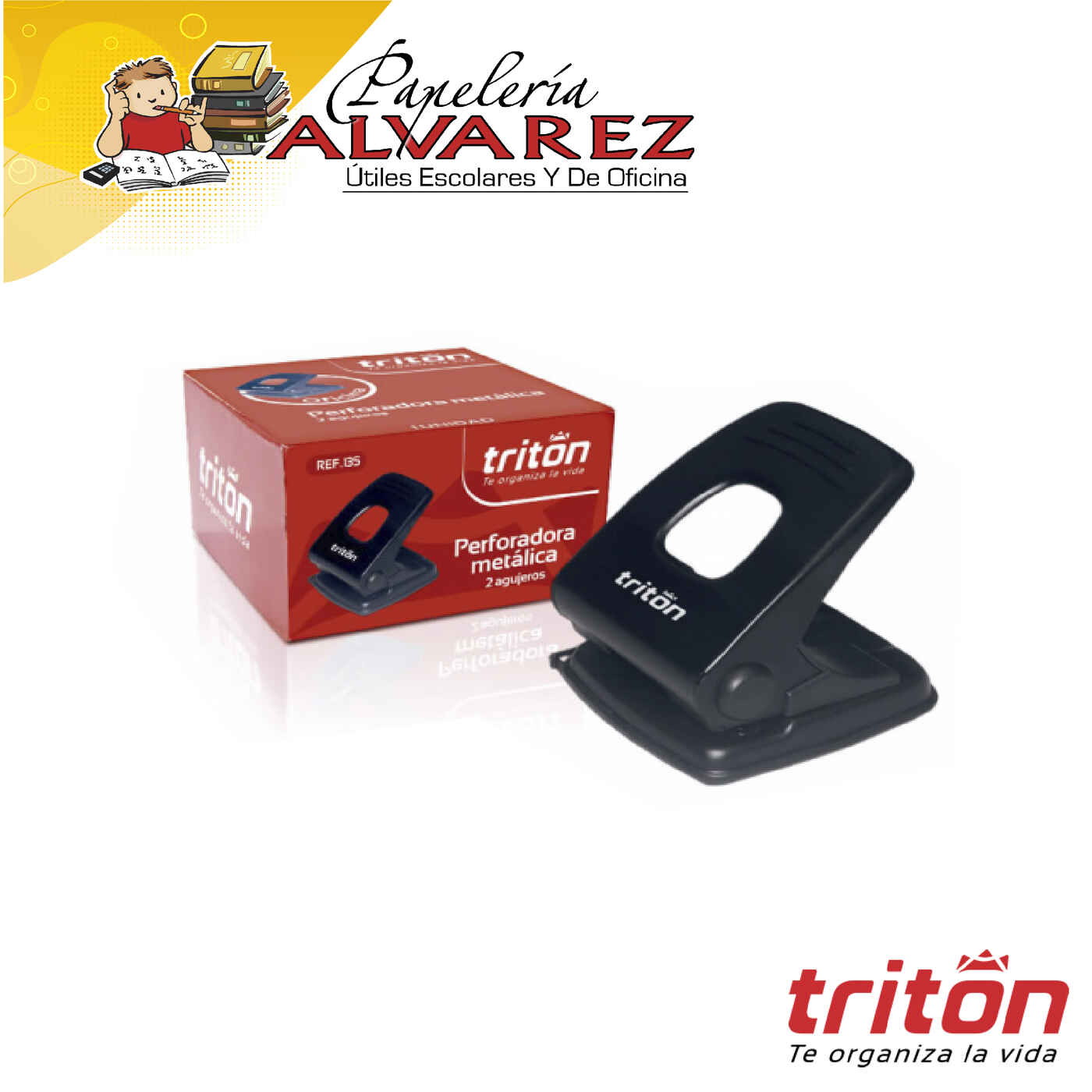 Imagen de PERFORADORA TRITON 2 HUECOS 40HJ REF 135